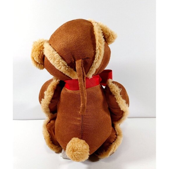 Laurell's Attic Dan Dee Plush Collector's Choice Brown Suede Teddy Bear 11" - Picture 4 of 5
